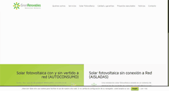 Desktop Screenshot of greenrenovables.com